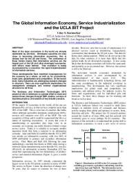 The Global Information Economy, Service Industrialization and the UCLA BIT Project | KOREA 0105A