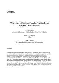 Accounting for Decreased Business Cycle Volatility: The Role of Technology Shocks