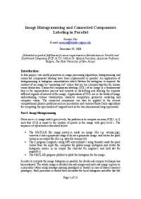 Parallel Image Processing: MPI and Thread-based Histogramming and Labeling