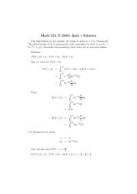 Solved Problem on Risk Theory - Quiz 1 | MATH 523
