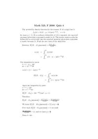 Quiz 4 Questions with Solution - Risk Theory | MATH 523