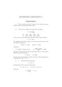 Thermal Physics - Assignment 1 with Answers | PHY 3513