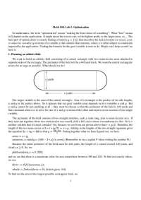 Optimization Problem: Finding the Formula for the Desired Output with Constraints - Prof. 