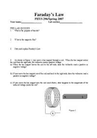 Faraday's Law - Introduction to Laboratory II | PHYS 296