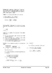 Solved Problems for Assignment 1 - Mechanics II- Dynamics | ME 206
