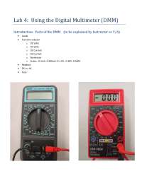 Using the Digital Multimeter in Design Machine Elements - Experiment ...