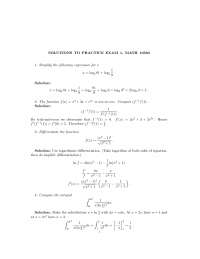 12 Questions with Answers - Calculus II - Final Examination | MATH ...