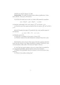 Exam 3 - 4 Questions on Calculus II | MATH 142 - Docsity