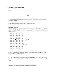 Quiz 5 Questions | General Physics II | PHY 212 - Docsity