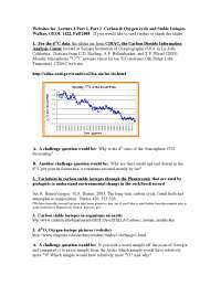 Carbon and Oxygen Cycle and Stable Isotopes Walker | GEOL 1122 - Docsity