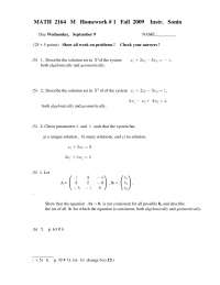 6 Questions in Assignment 1 - Matrices and Linear Algebra | MATH 2164 ...