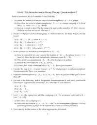 10 Questions on Introduction Group Theory - Assignment 7 | Math 120 ...