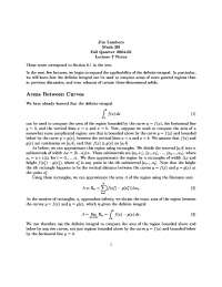 Lecture Notes on Area between Curves - Calculus | Math 2B - Docsity