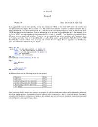 Project 2 - Computer Architecture Lab | 332 333 - Docsity