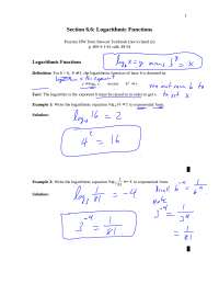 Examples with Solution of Math and Humanity - Logarithmic Function ...