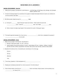 Lab Exam 3 - Review Sheet | General Biology | BI 101 - Docsity