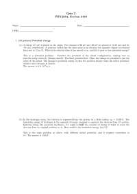 Potential Energy of Physics 2 - Quiz 2 | PHY 2054 - Docsity