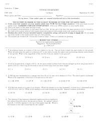 Examination 1 - Applied Physics I | PHY 2004 - Docsity