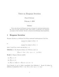 Bregman Iteration - Cryptography - Notes | MATH 0209A - Docsity