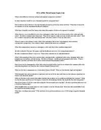 Questions On Categorical Data Analysis Exam 1 Sta 4504 Exams Statistics Docsity