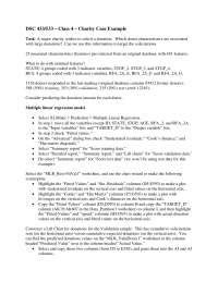 Charity Case Examples Missing data | DSC 433 - Docsity