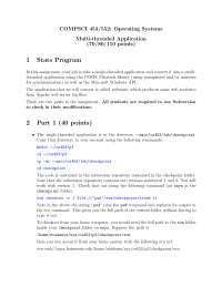 Notes on Multi Threaded Applications - Operating Systems | COMPSCI 453 ...