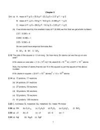 Notes on General College Chemistry I - Chapter 2 | CHEM 112 - Docsity