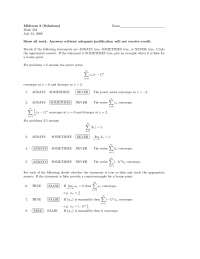 Midterm 2 Questions with Solution - Calculus III | MATH 253 - Docsity
