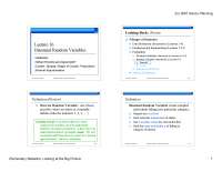 Binomial Random Variables - Basic Applied Statistics | STAT 0200 - Docsity