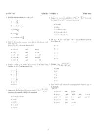Exam 3 - Calculus with Analytic Geometry I | MATH 140