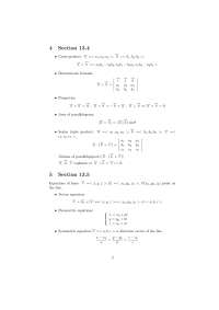 Review Sheet for Exam on Calculus and Vector Analysis | MATH 230 - Docsity