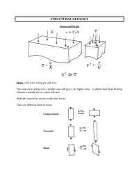 Structural Geology - Physical Geology - Lecture Notes | GEOSC 001 - Docsity