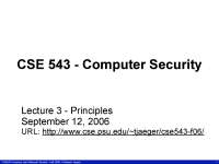 Notes 3 Data Encryption Standards - Computer Security | CSE 543 - Docsity