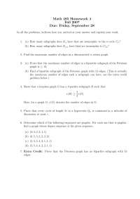 Homework 4 with 7 Practice Problems on Graph Theory | MATH 485 - Docsity