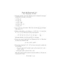 Classical Analysis I - Homework 4 with 5 Practice Problems | MATH 403 ...