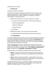 La comunicació en catalá