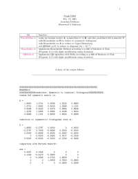 Homework 5 Solutions for Numerical Analysis | MATH 128A - Docsity
