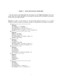Solved Exercise for Discrete Mathematics | CS 275 - Docsity