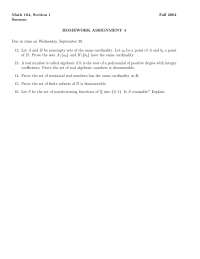 Homework 4 Questions | Introduction to Analysis | MATH 104 - Docsity