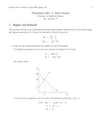 Solution of Problem Set 1 - Intermediate Microeconomics | ECON 100A ...