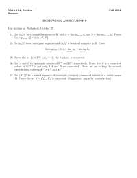 Introduction to Analysis - Homework Assignment 7 | MATH 104 - Docsity