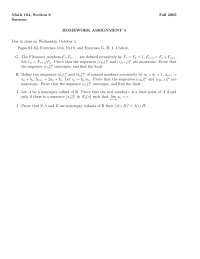 Homework Assignment 5 on Introduction to Analysis | MATH 104 - Docsity