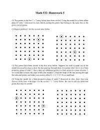 4 Solved Problems on Modern Geometry - Homework | MATH 532 - Docsity