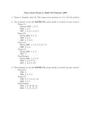 Review Sheet for Exam 2 - Discrete Math I | MATH 574 - Docsity