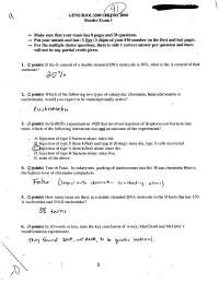 Exam 1 Questions with Solutions - Genetics | BIOL 3200 - Docsity
