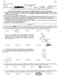 Examination 1 | Applied Physics 1 | PHY 2004 - Docsity