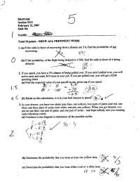 Quiz Six Solutions - Mathematics for Liberal Arts Majors 1 | MGF 1106 ...