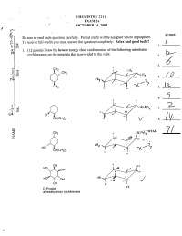 Exam 2A Solved - Modern Organic Chemistry I - Fall 2003 | CHEM 2211 ...