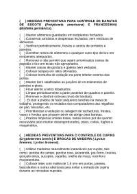 Medidas preventivas para controle de pragas urbanas