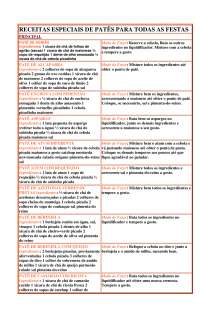 Receitas de Patês